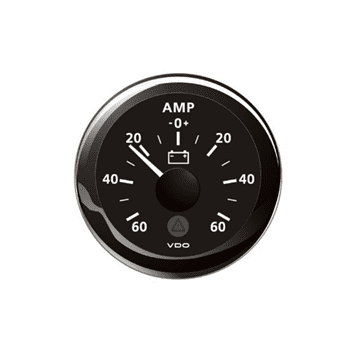 Veratron Marine ViewLine Ammeter 60A Black 52mm – DLRB Veratron Marine ViewLine Ammeter 60A Black 52mm - DLRB